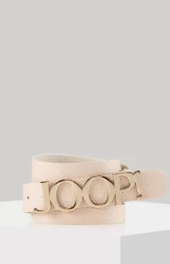 Sale JOOP! Leather Belt in cream