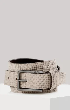 Discount JOOP! leather belt in light grey