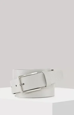 Outlet JOOP! leather belt in light grey