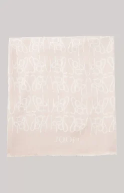 Online JOOP! Logo Scarf in Rosé Natural                    