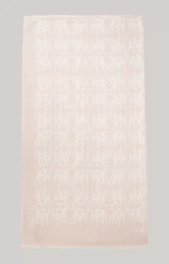 Online JOOP! Logo Scarf in Rosé Natural