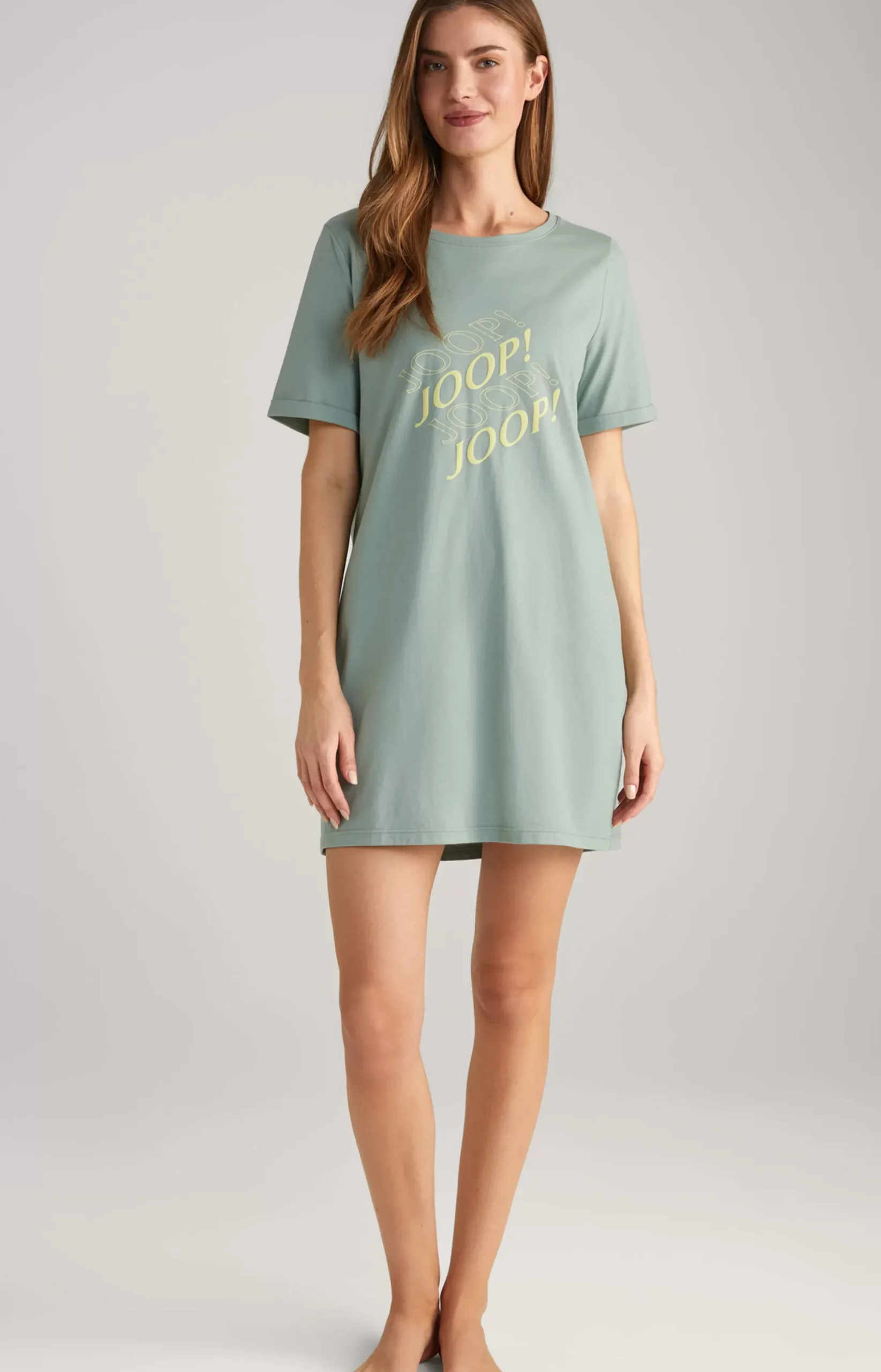 Outlet JOOP! Long Loungewear Shirt in Sea Grass mint