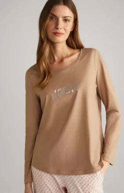 Best JOOP! Long-Sleeve Loungewear Top in camel