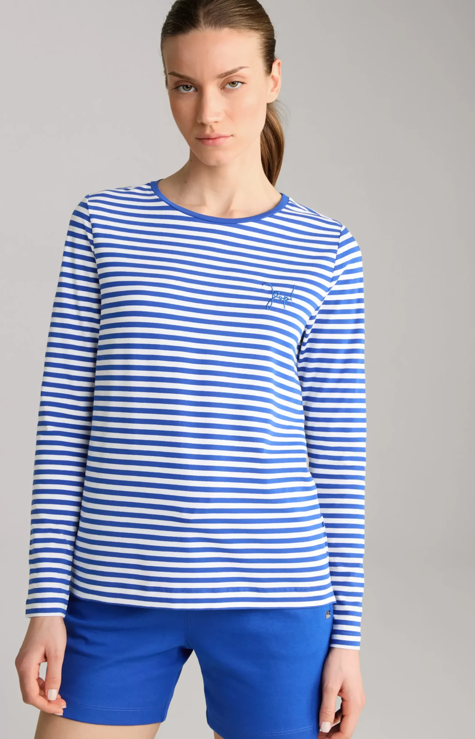 New JOOP! Long-sleeved Shirt in Stripes blue/white