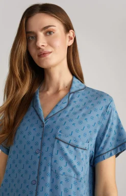 Online JOOP! Loungewear Long Shirt in Ocean blue