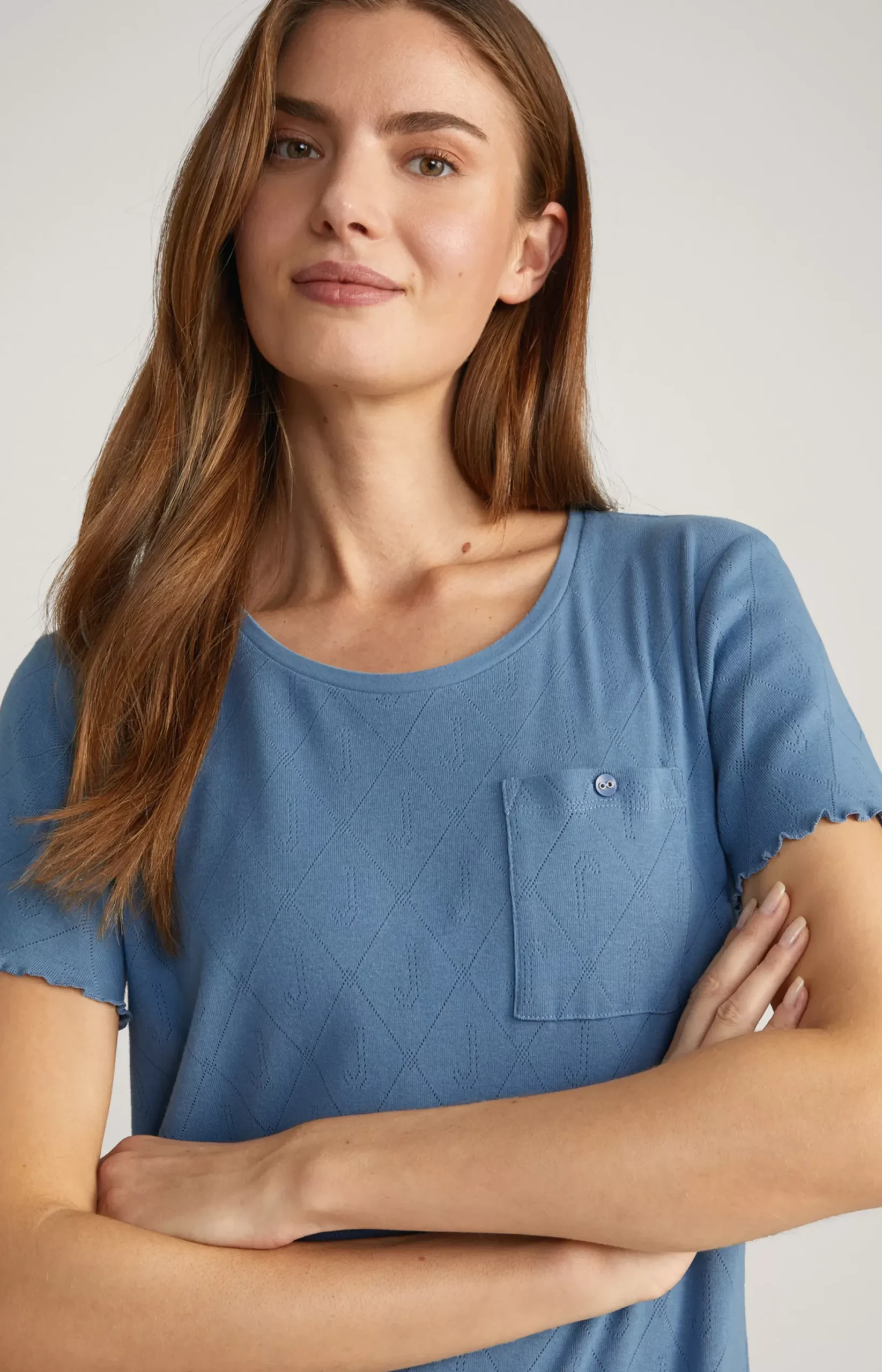 New JOOP! Loungewear Long Shirt in Ocean blue