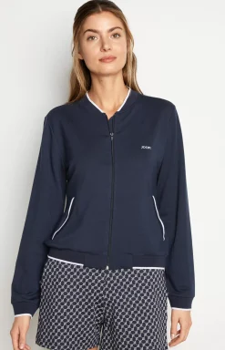 New JOOP! Loungewear Sweatshirt Jacket in midnight blue