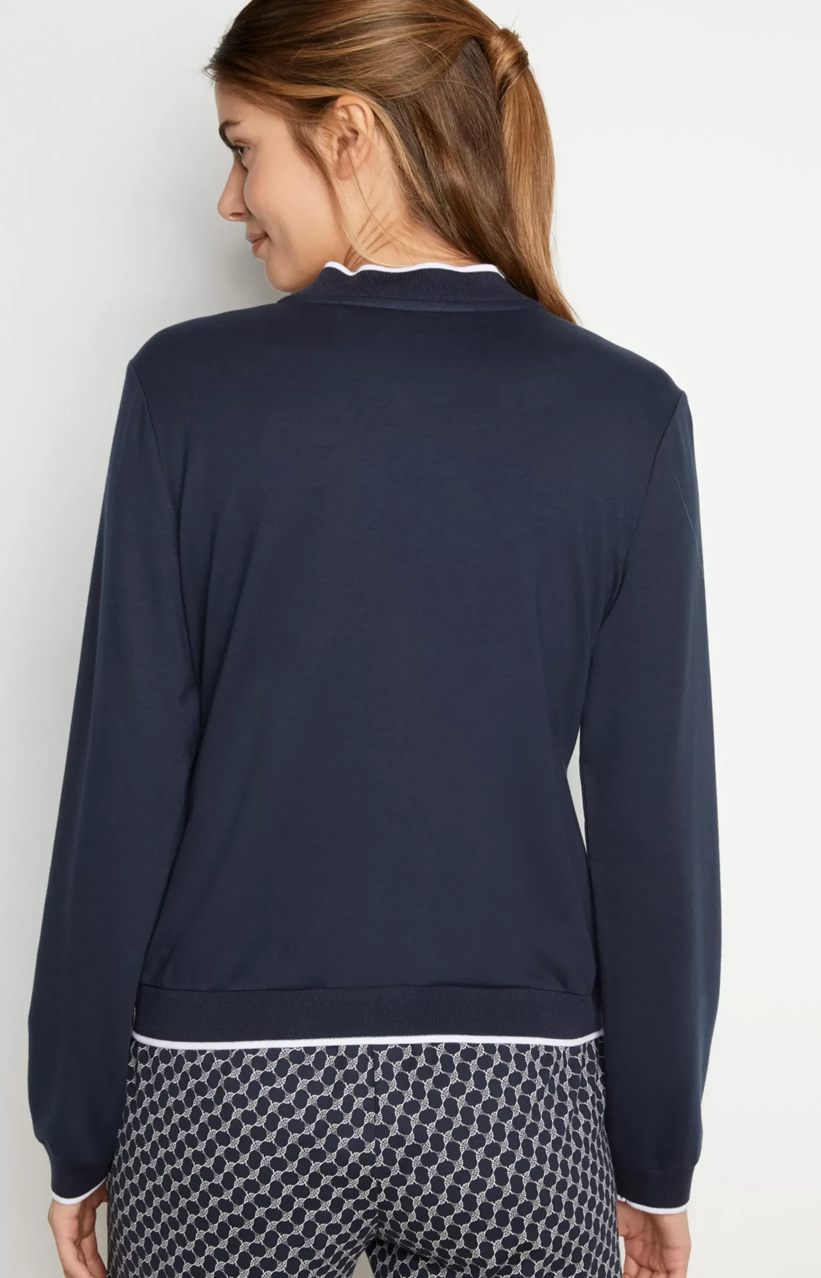 New JOOP! Loungewear Sweatshirt Jacket in midnight blue