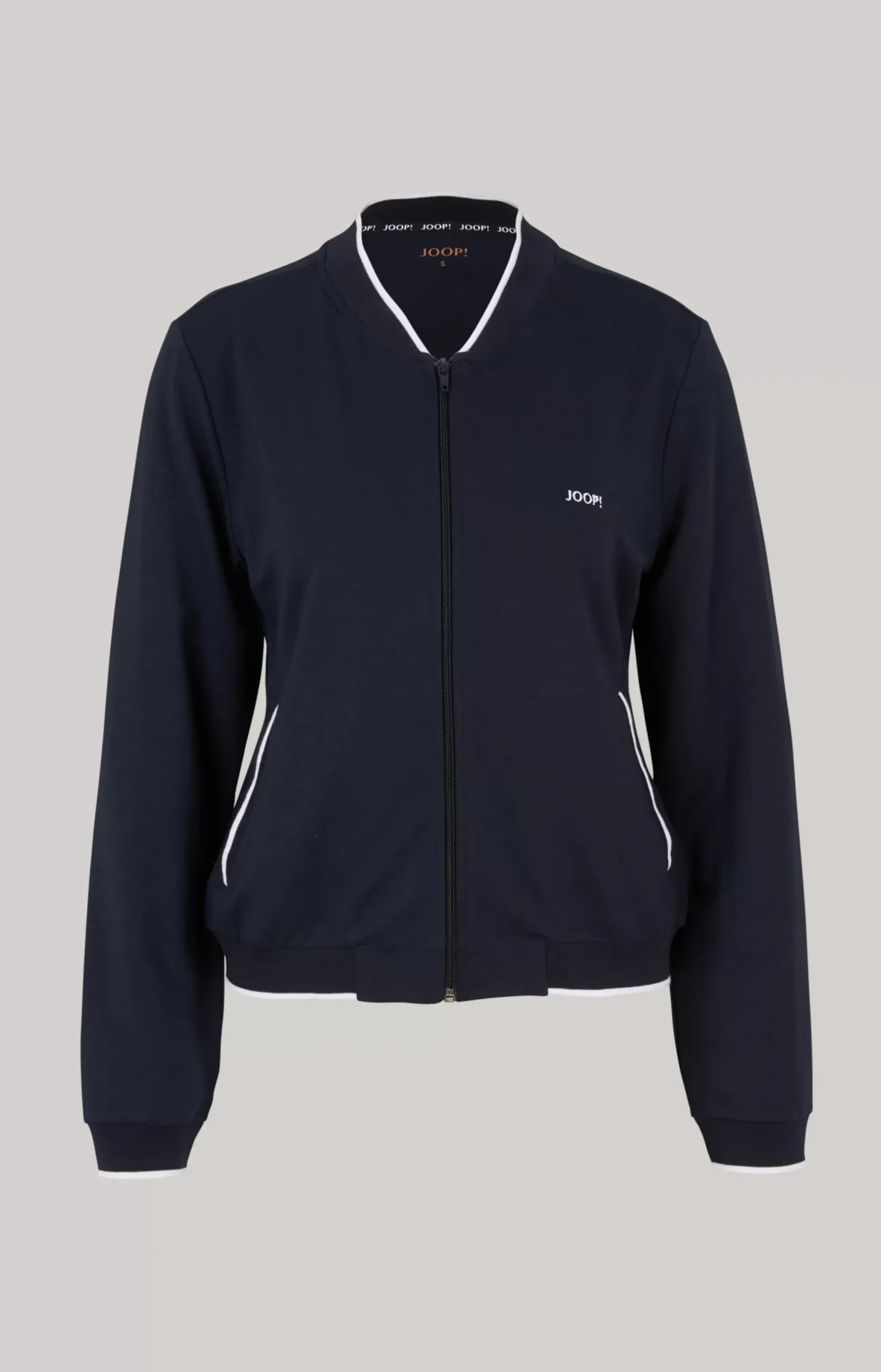 New JOOP! Loungewear Sweatshirt Jacket in midnight blue