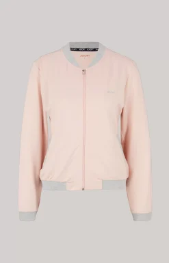 Hot JOOP! Loungewear sweatshirt jacket in pink/grey mélange pink/grey mottled