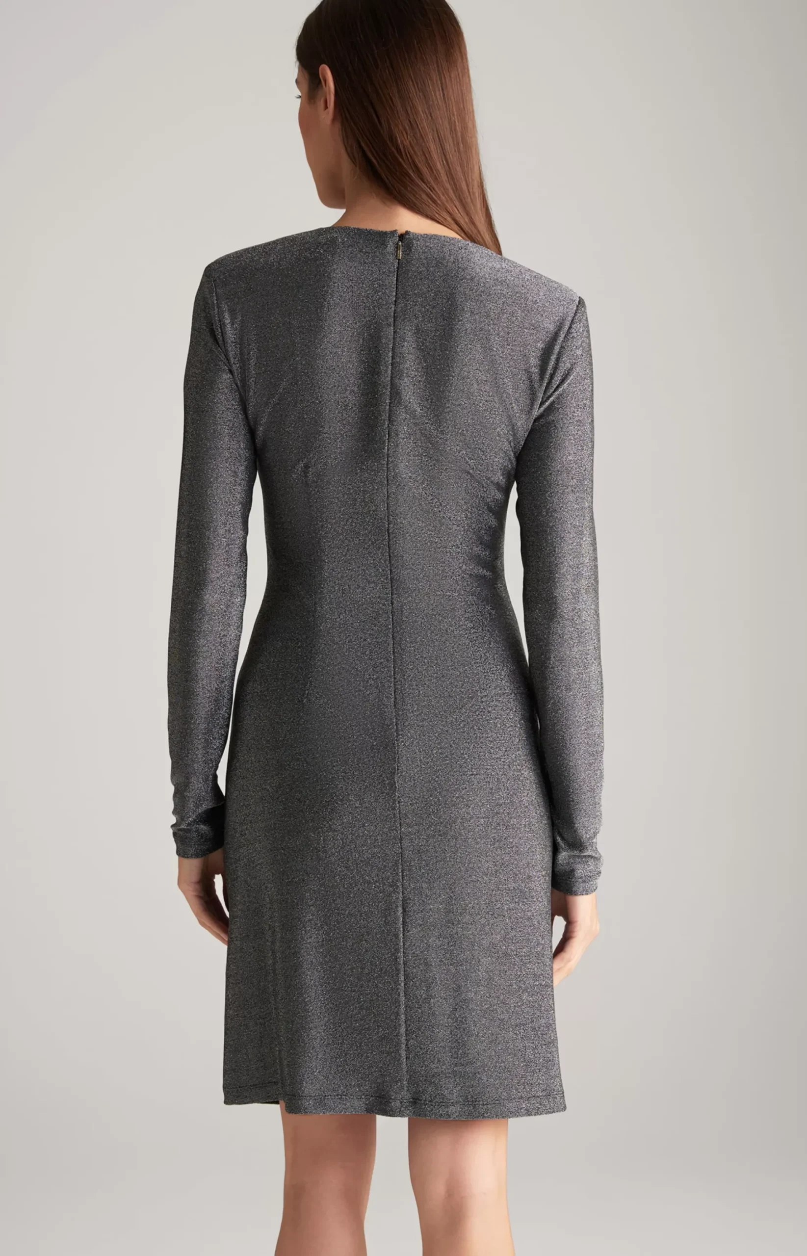 Outlet JOOP! Lurex Dress in Glittery Grey silver