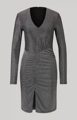 Outlet JOOP! Lurex Dress in Glittery Grey silver