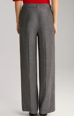 Discount JOOP! Lurex Trousers in Grey Glitter silver