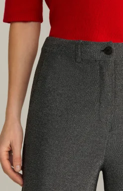 Discount JOOP! Lurex Trousers in Grey Glitter silver