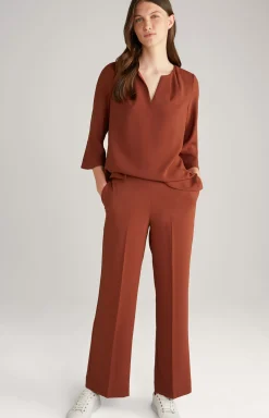 New JOOP! Marlene Crêpe Trousers in copper brown