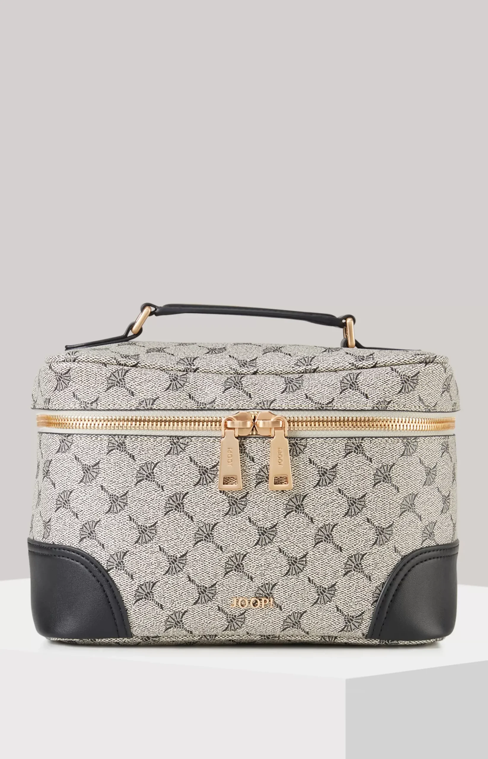 Clearance JOOP! Mazzolino Edition Flora Beauty Case in black/off-white