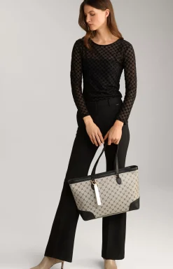 New JOOP! Mazzolino Mariella Shopper in black/off-white