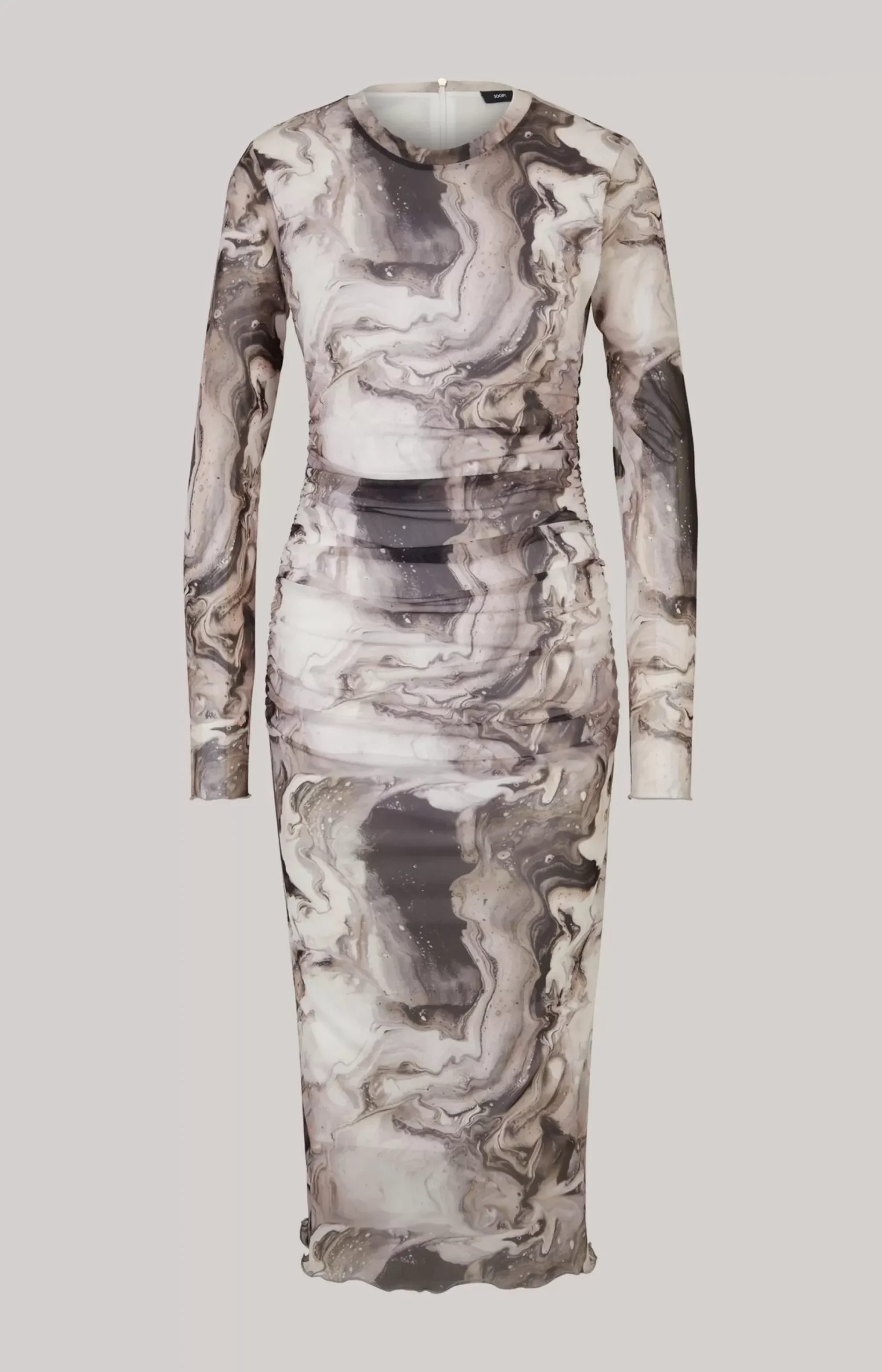 New JOOP! Mesh Dress in Off-white/Back off-white/black