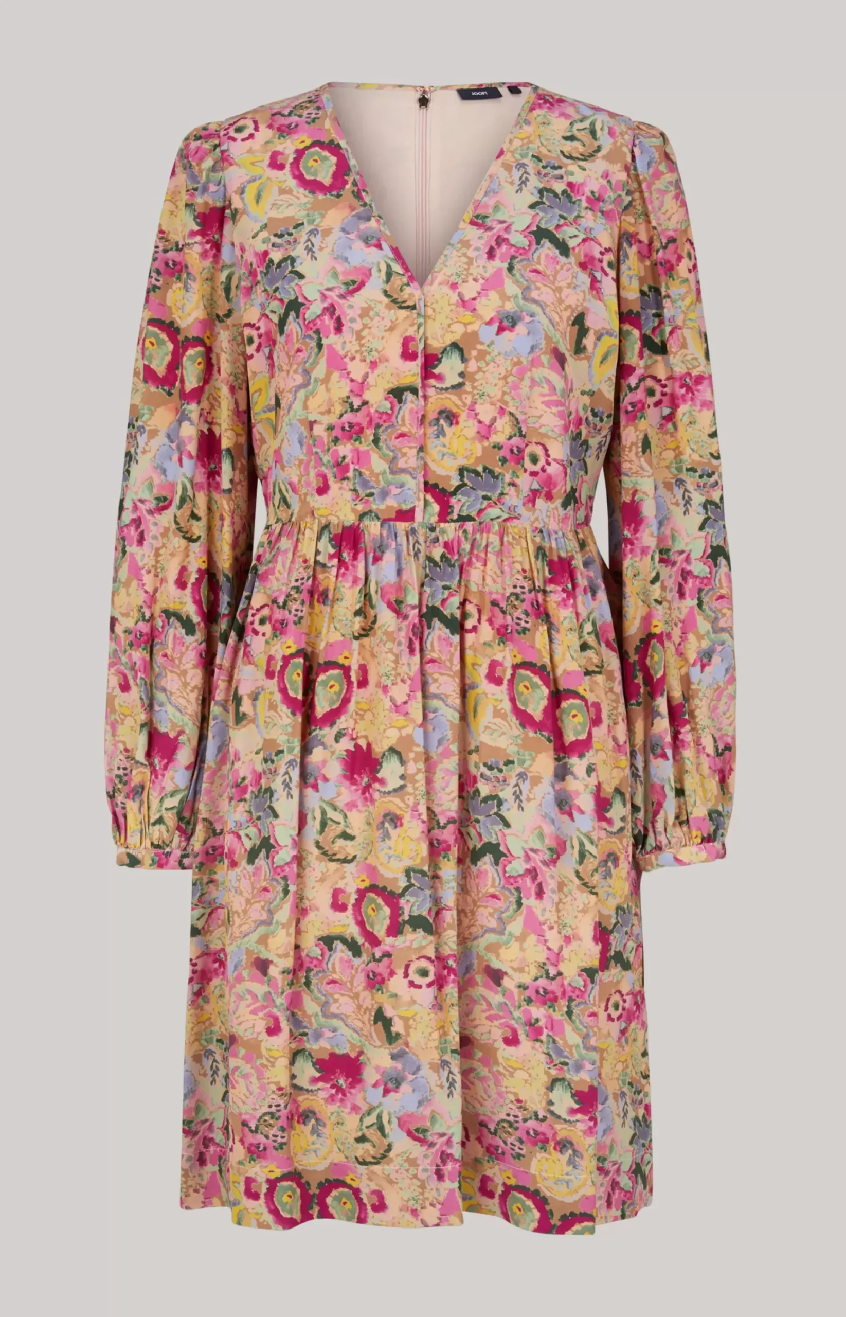Outlet JOOP! Midi Dress in a Beige/Pink Pattern beige/pink patterned