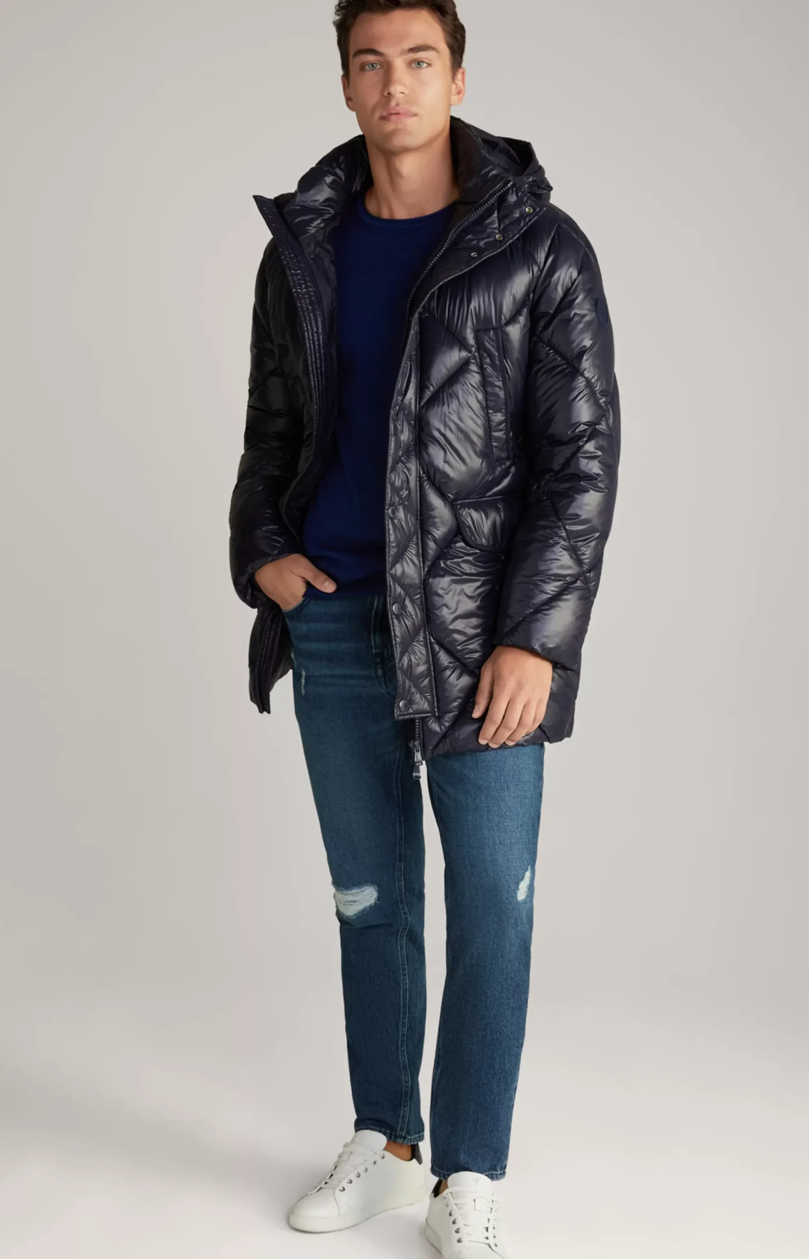 Clearance JOOP! Morito Quilted Coat in Navy dark blue