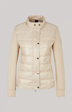 JOOP! Neoprene Jacket with Quilting in Champagne nude