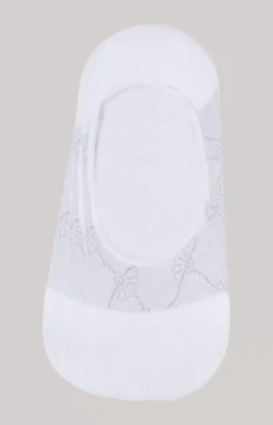 Sale JOOP! 3-pack IN-SHOE socks with cornflower pattern in white