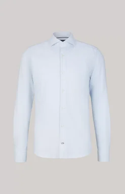 Discount JOOP! Pai Cotton Shirt in a white/light blue pattern