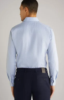 Best JOOP! Paiton Cotton Shirt in a Blue Pattern blue patterned