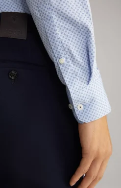 Best JOOP! Paiton Cotton Shirt in a Blue Pattern blue patterned