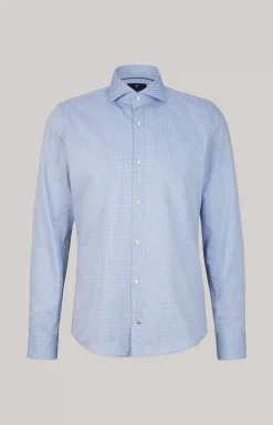 Best JOOP! Paiton Cotton Shirt in a Blue Pattern blue patterned