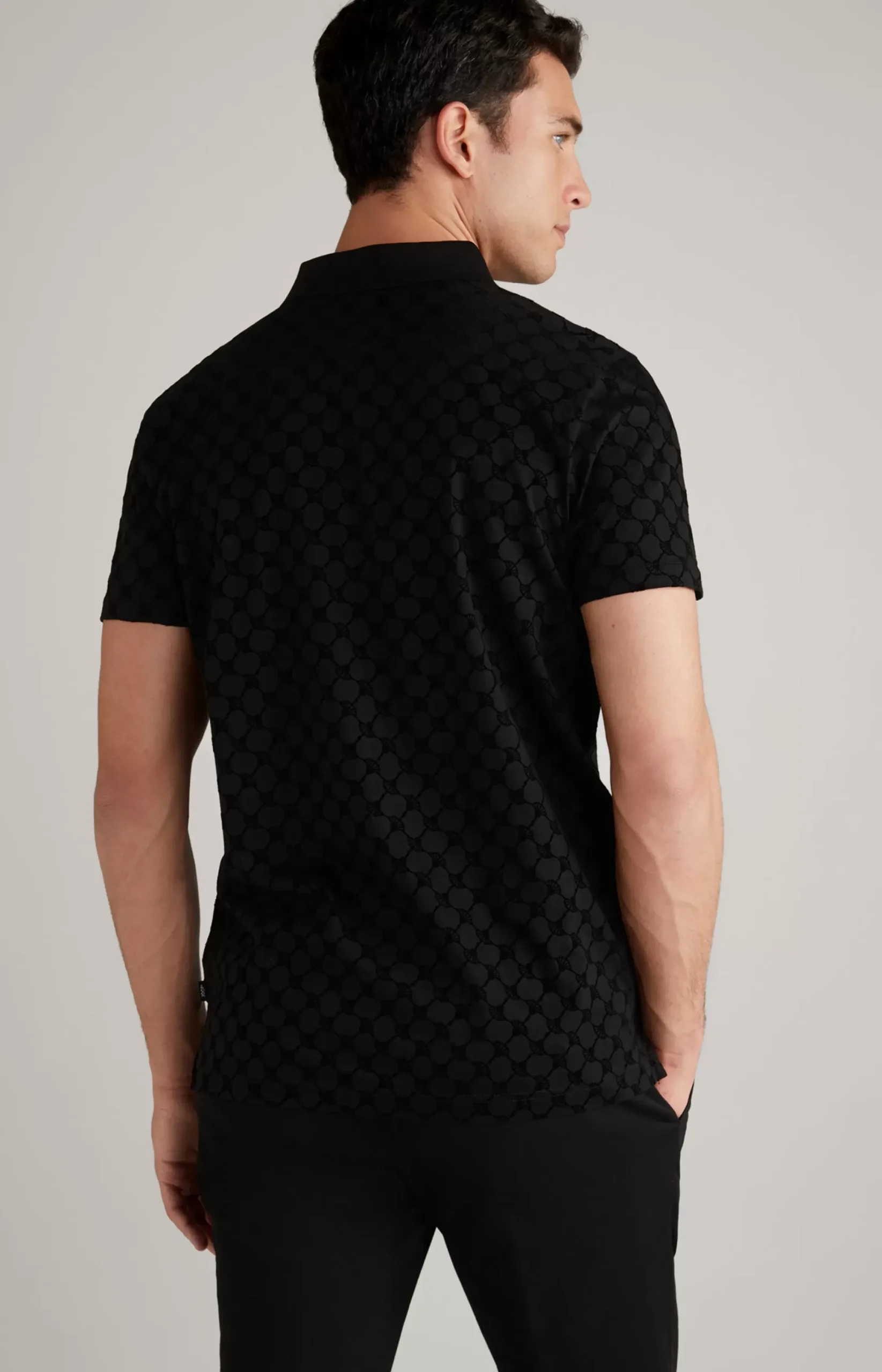 Hot JOOP! Pancrazio Cornflower Polo Shirt in black