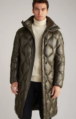 JOOP! Percy Quilted Coat in khaki