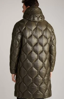 JOOP! Percy Quilted Coat in khaki