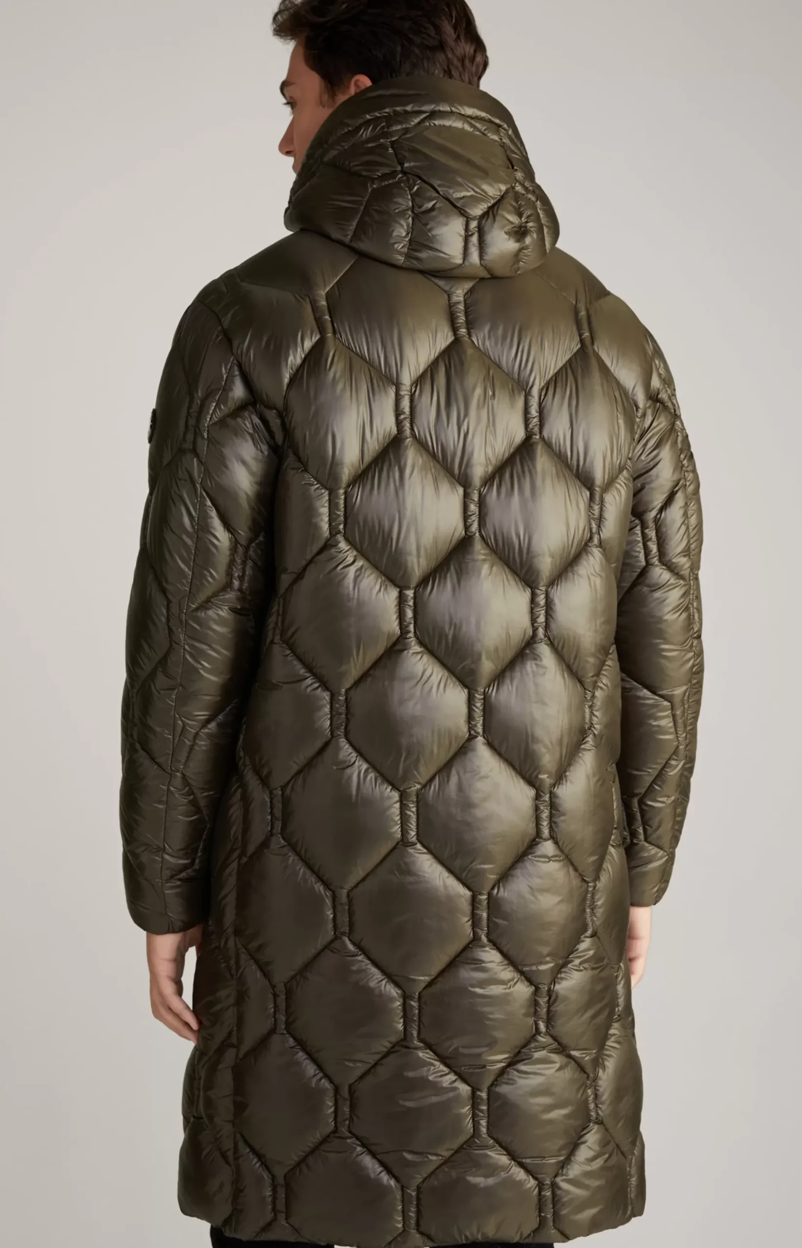 JOOP! Percy Quilted Coat in khaki
