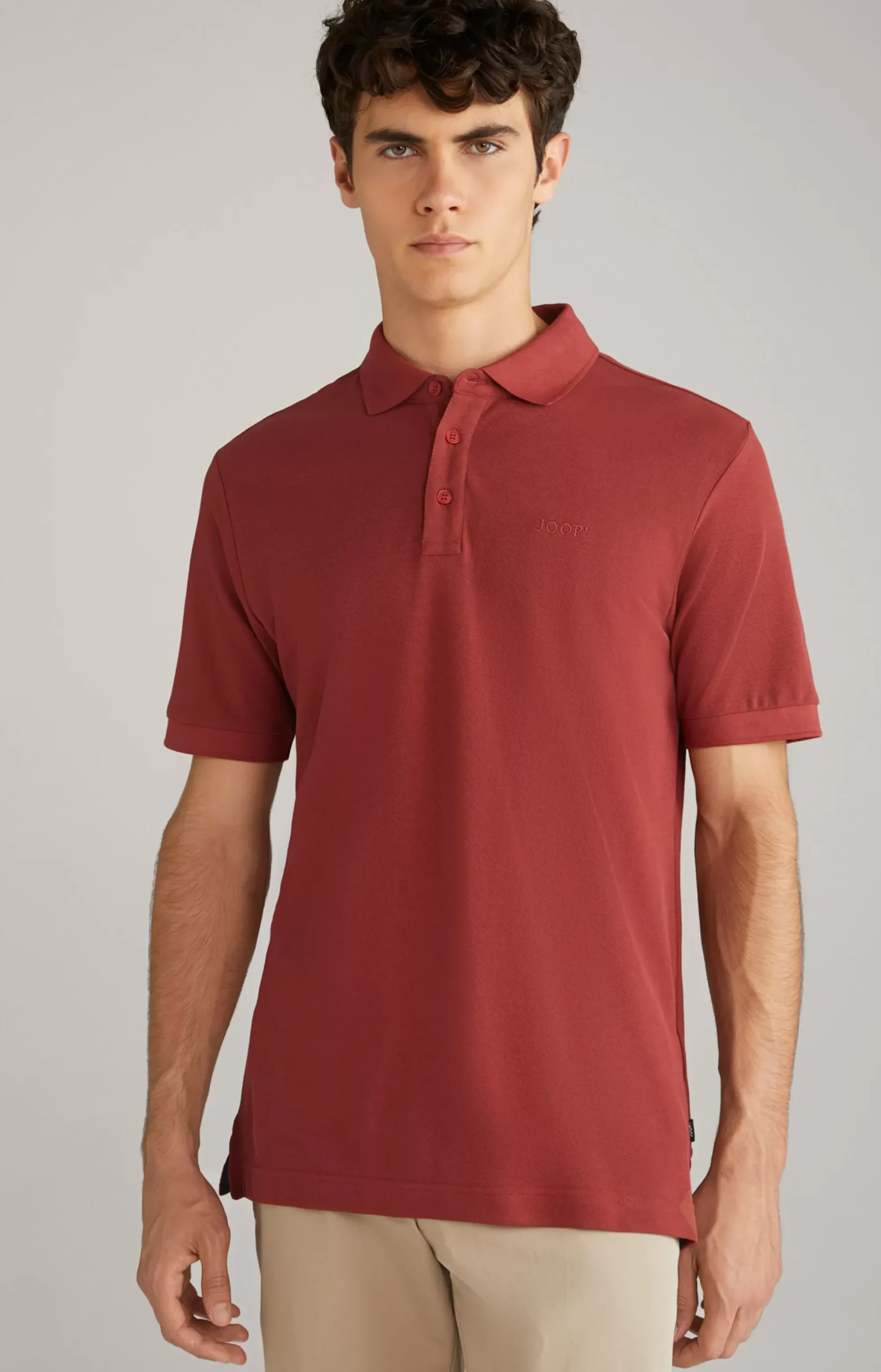 Discount JOOP! Primus Cotton Polo Shirt in brick red