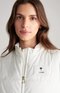 Hot JOOP! Quilted Waistcoat in off-white