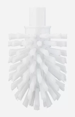 Best JOOP! Replaceable Brush Head for Chromeline Toilet Brush Set in White plain light beige