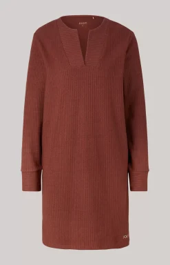 Discount JOOP! Ribbed Long Loungewear Shirt in coffee