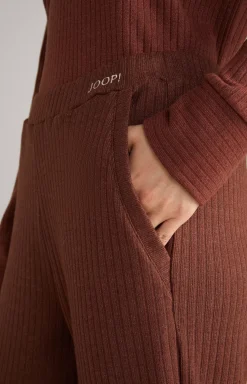 Discount JOOP! Ribbed Loungewear Joggers in coffee