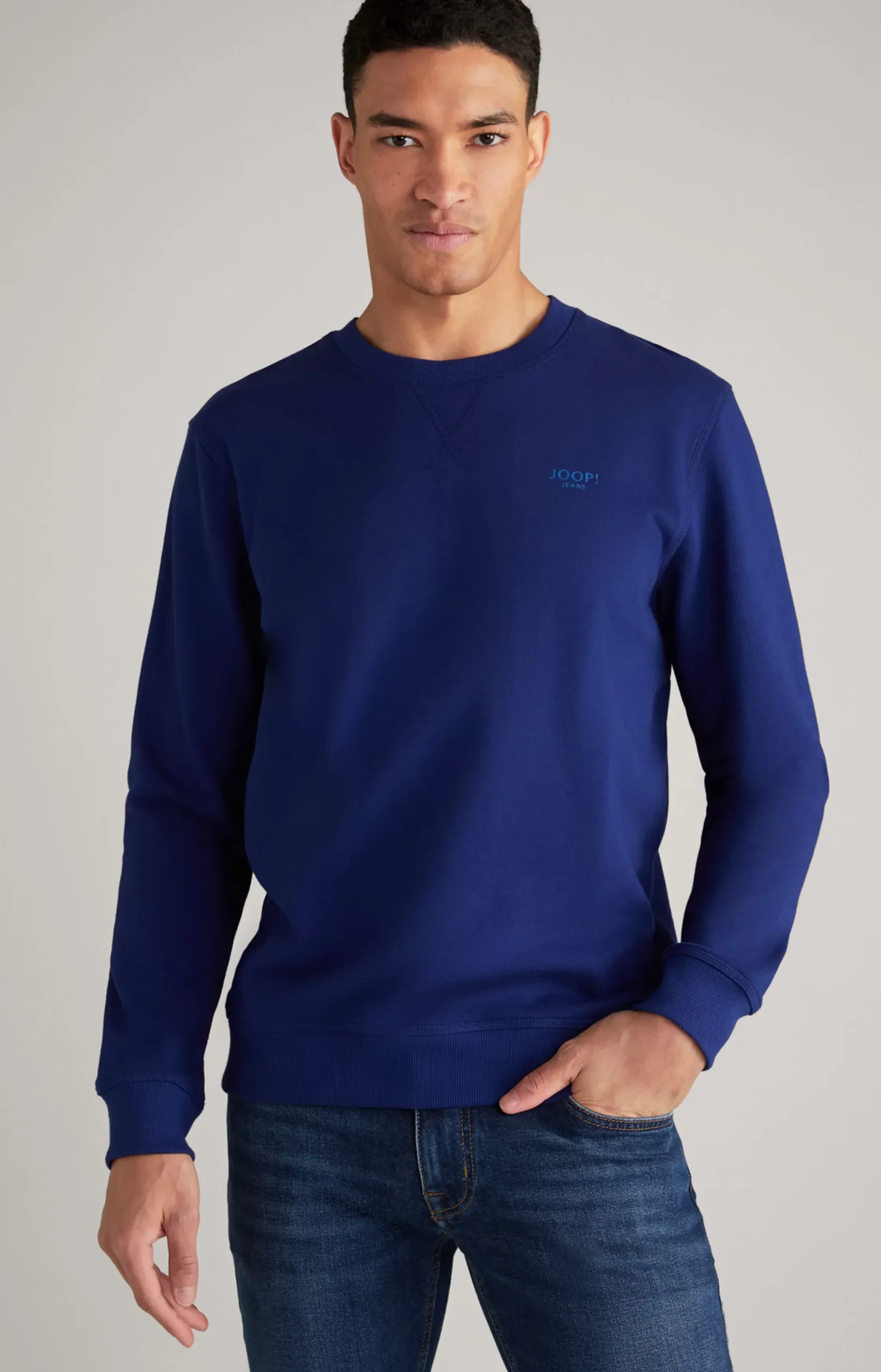 Outlet JOOP! Salazar Cotton Sweatshirt in royal blue