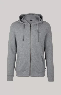Hot JOOP! Salvatore Hoodie Sweatshirt Jacket in grey melange