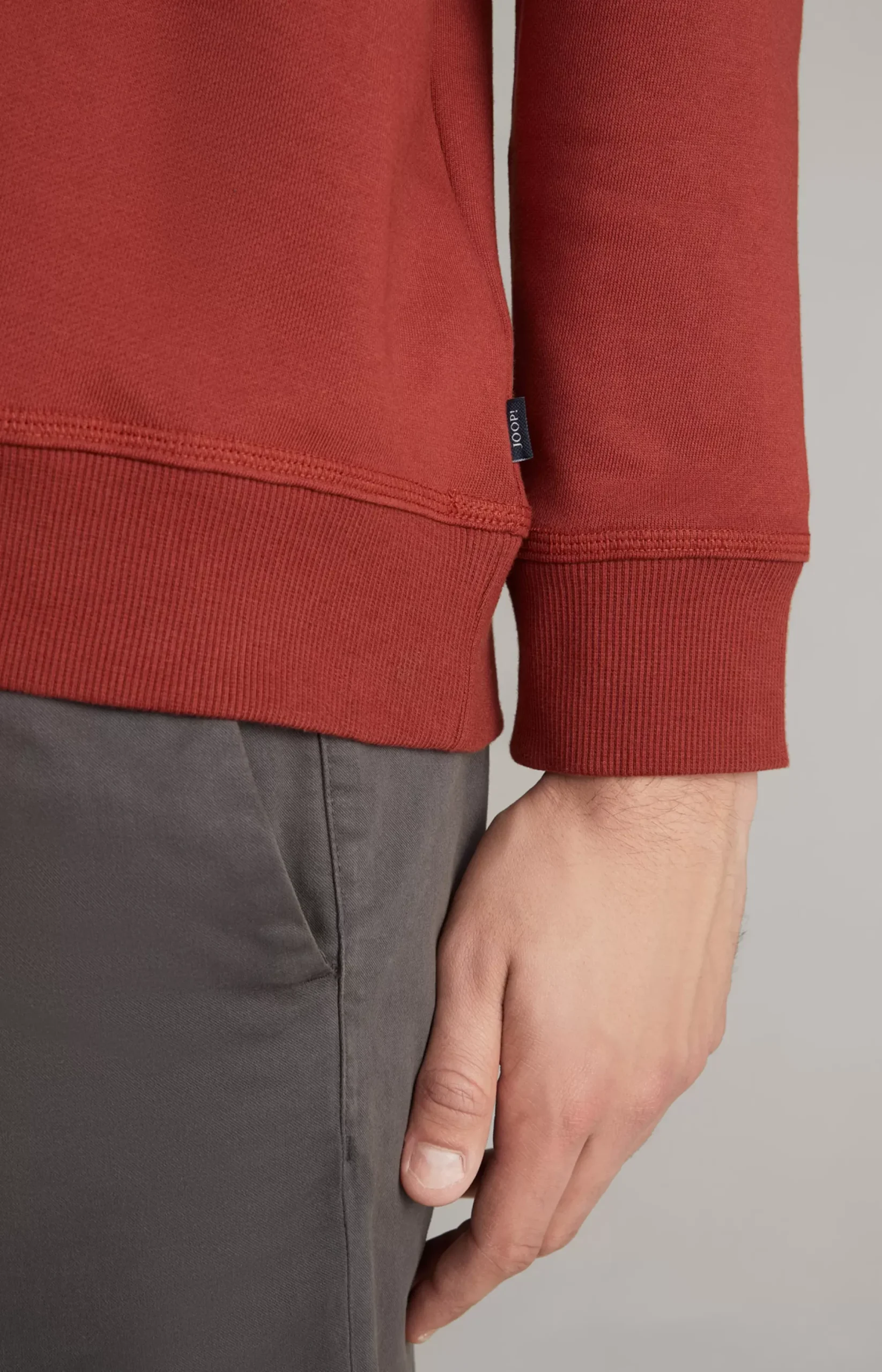 JOOP! Samuel hoodie in red rust