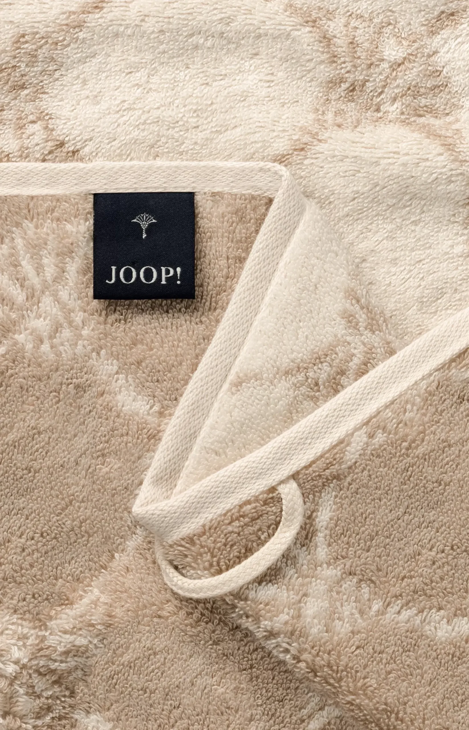New JOOP! Sand/Ecru Cornflower Terrycloth Series in cream
