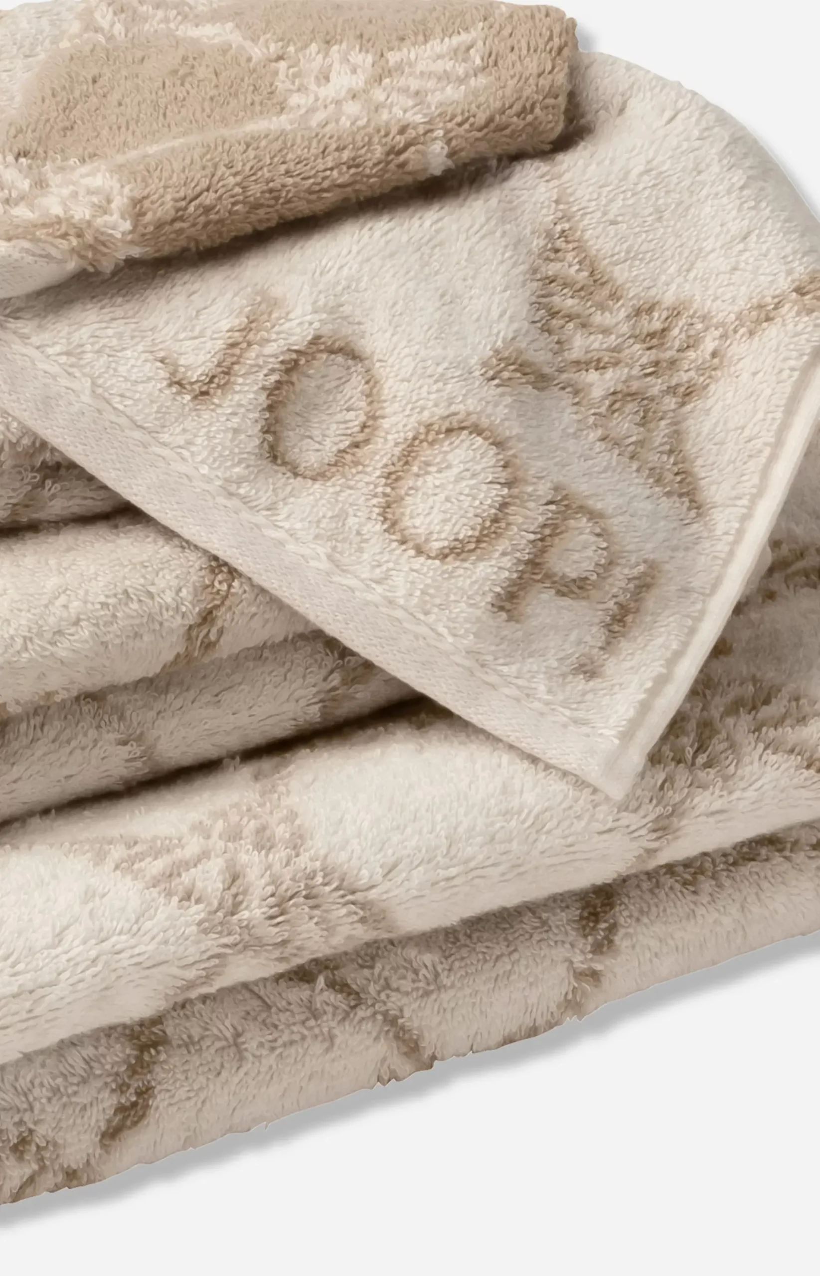 New JOOP! Sand/Ecru Cornflower Terrycloth Series in cream