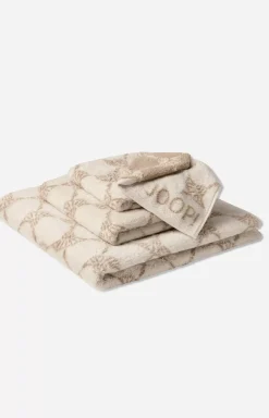 New JOOP! Sand/Ecru Cornflower Terrycloth Series in cream