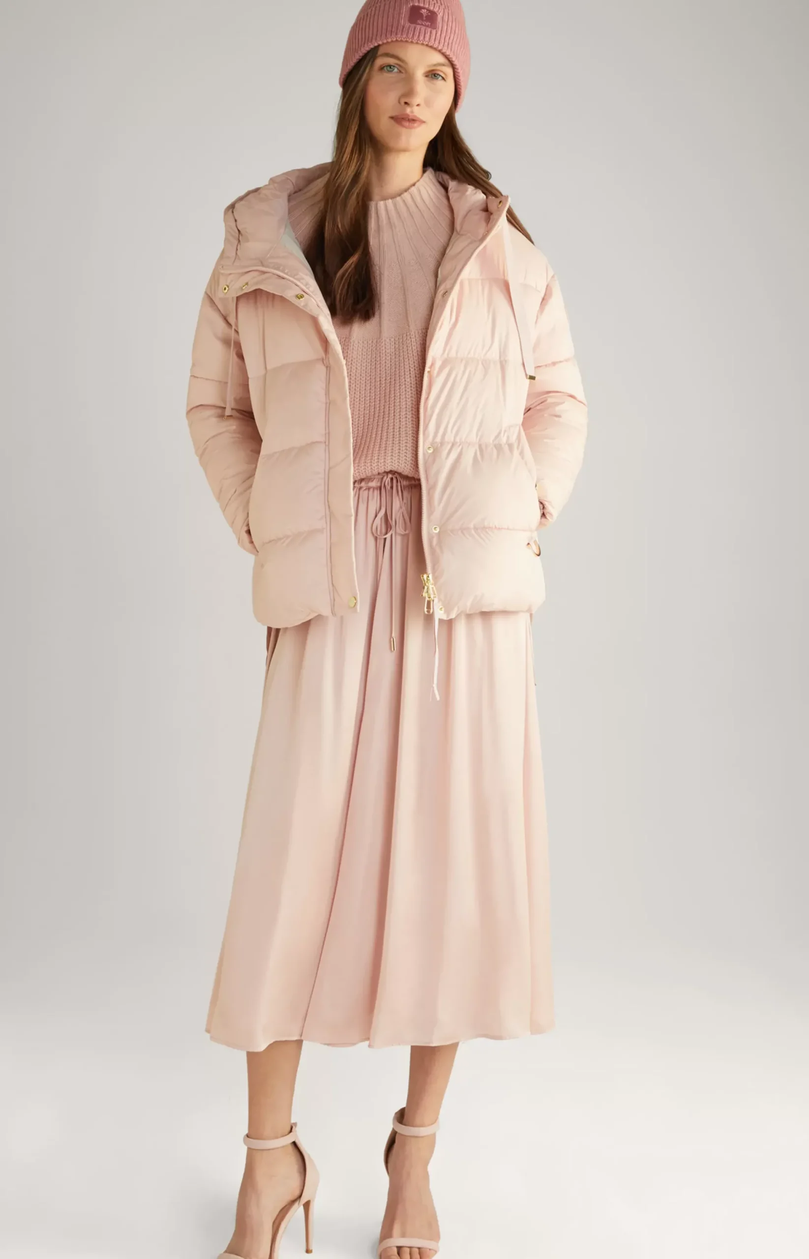 New JOOP! Satin Skirt in Rose pink