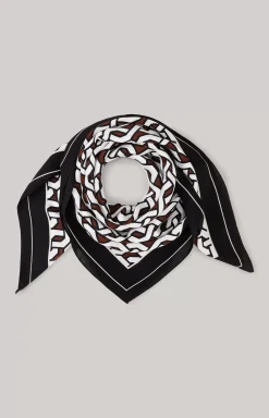 Discount JOOP! Scarf in a /White/Brown Pattern black