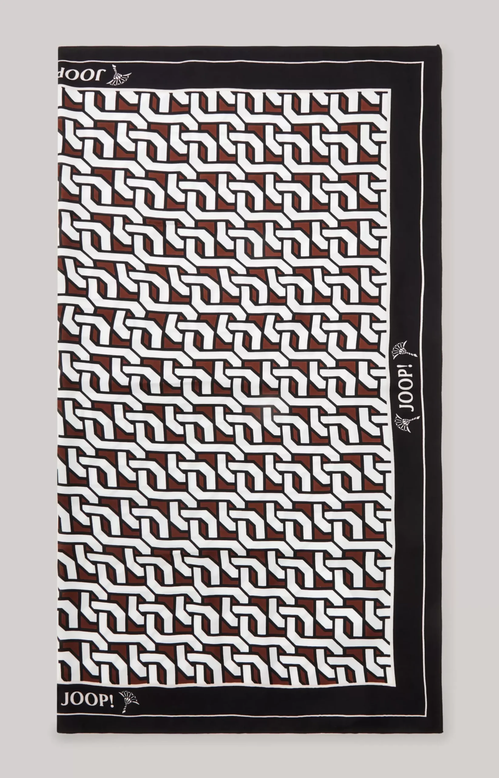 Discount JOOP! Scarf in a /White/Brown Pattern black