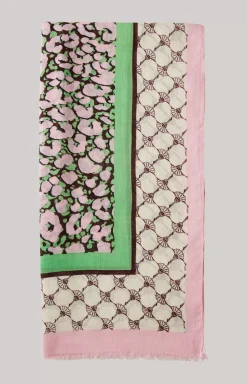 Hot JOOP! Shawl in a Pink and Green Pattern pink/green