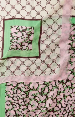 Hot JOOP! Shawl in a Pink and Green Pattern pink/green